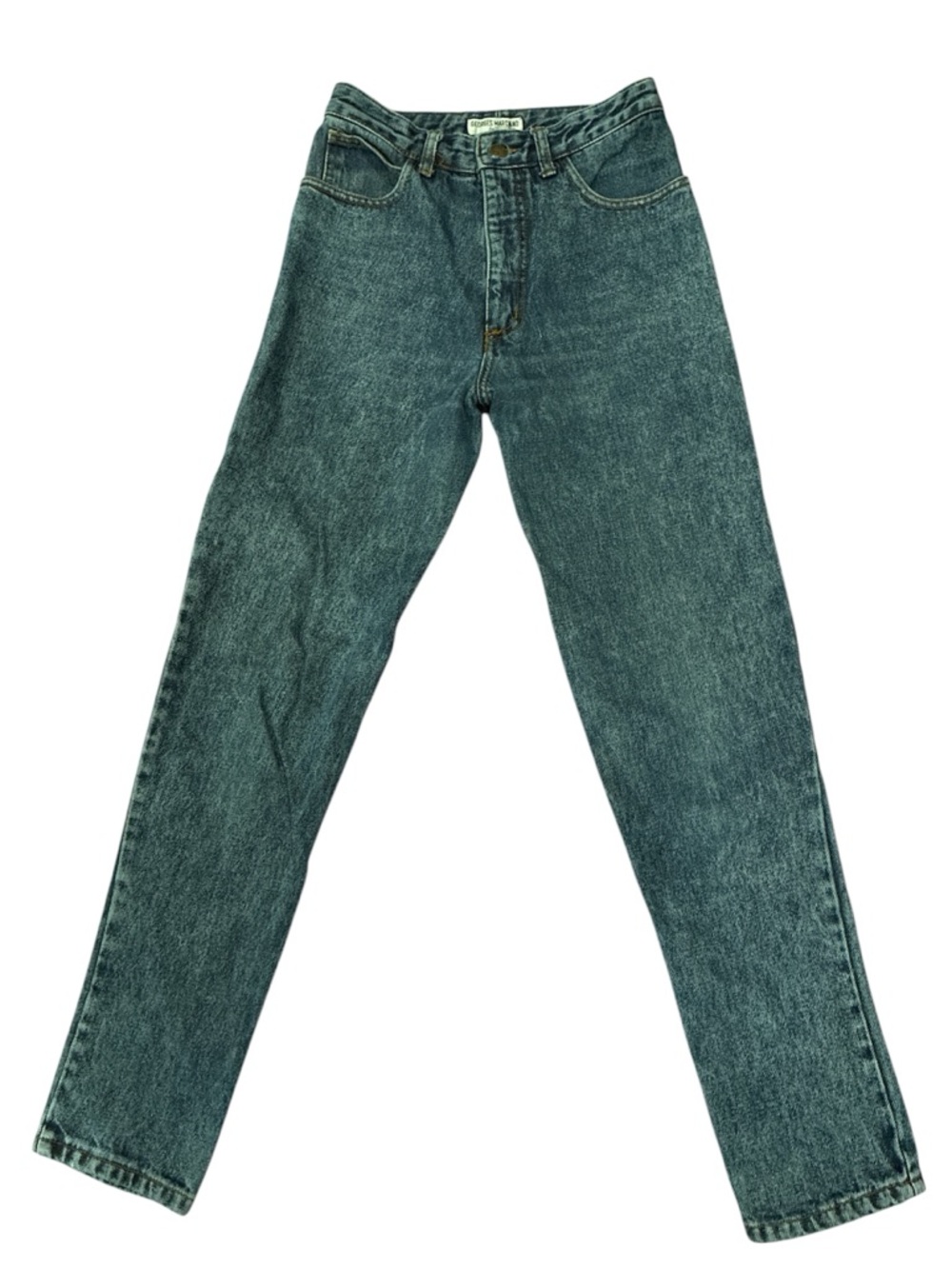 Guess Light Blue Denim Jeans with Contrast Gold Stitching